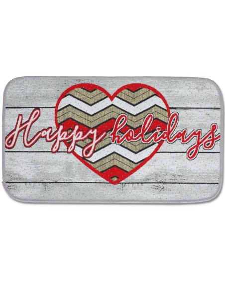 Felpudo secador de paso, alfombra multiusos NAVIDAD 40X70 cm.