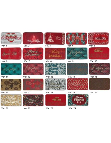 Fußmatte für Stufentrockner, Mehrzweckmatte CHRISTMAS 40X70 cm.