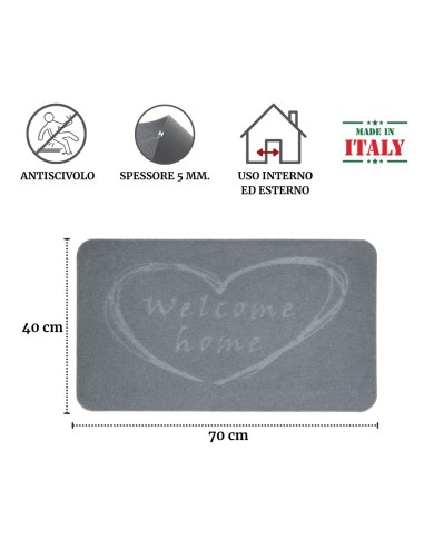 Zerbino ingresso medio ZELI 40x70 cm.