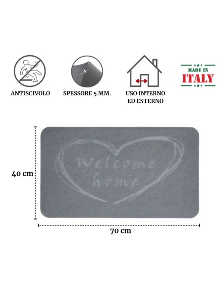 Zerbino ingresso medio ZELI 40x70 cm.