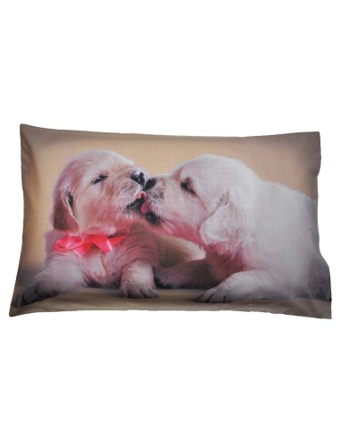 Almohada de la cama perritos impresión fotográficas