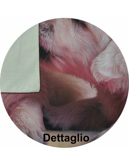 Federa cuscino letto stampa fotografica Cagnolini