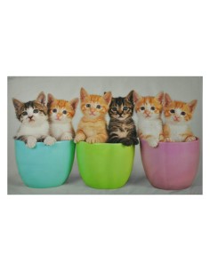 Almohada de la cama gatitos impresión fotográficos 2