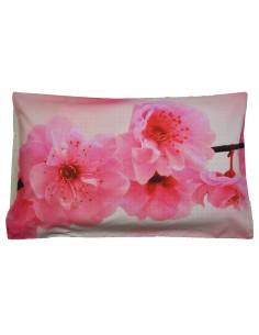 Almohada de la cama melocotón impresión fotográfica