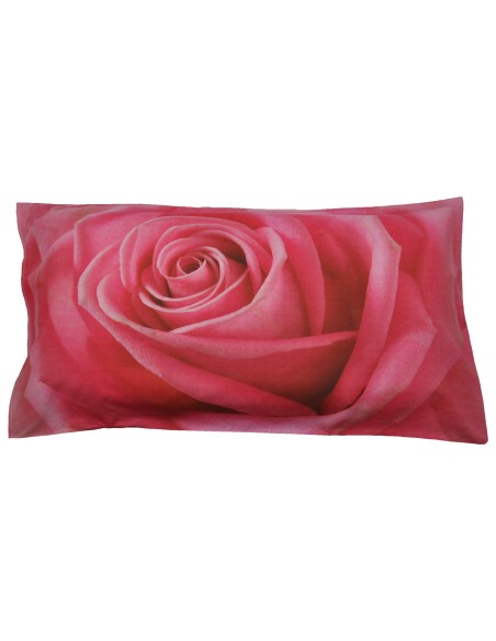 Rosa Bett Kissen Kissenbezug Fotoabzug