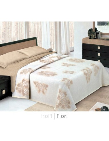 Fiori Double laine plaid 210 x 250 cm.