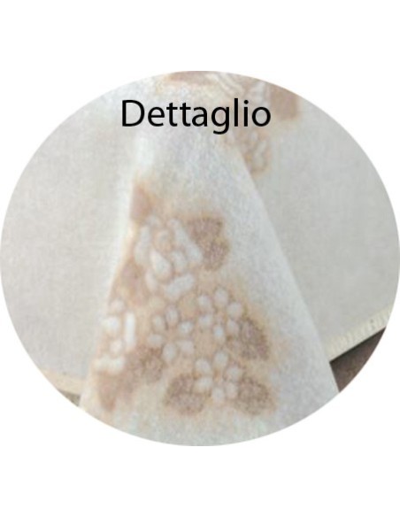 Manta de lana de mezcla de flores maxi 230 x 270 cm.