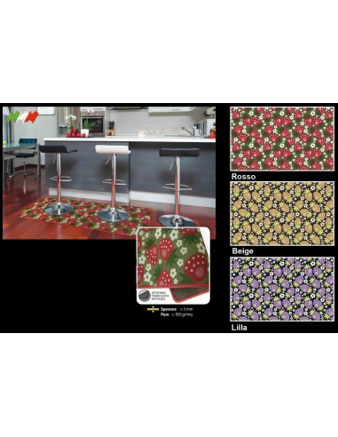 Fragole tapis multi-usages 50 cm de large.