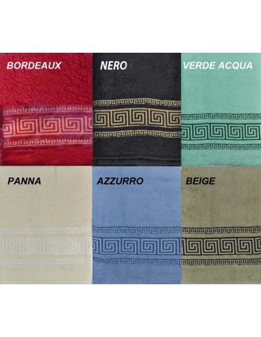 Toalla de baño gracia en Terry cm 100 x 150 con griego