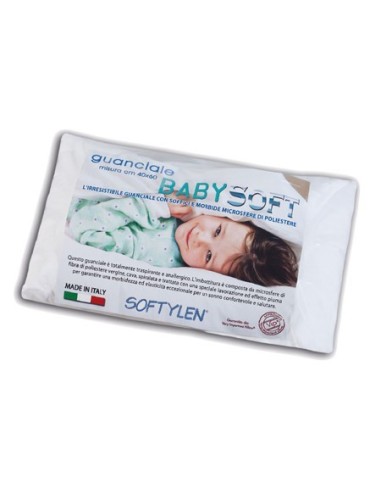 Guanciale Baby soft 40x60 cm Softylen Polsterung Kissen Faser Kugel