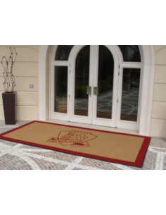 Estera de puerta personalizada con incrustaciones