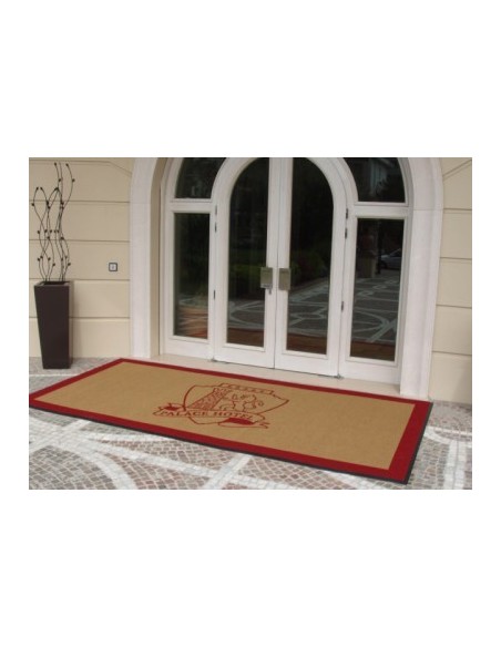 Estera de puerta personalizada con incrustaciones