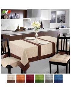 Tejido chenilla jacquard mantel mesa funda varias medidas 2