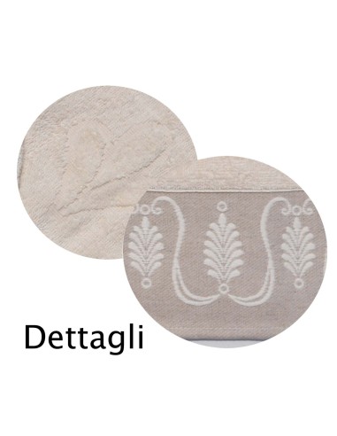 Linum naturale set 5 pz di asciugamani in spugna cotone