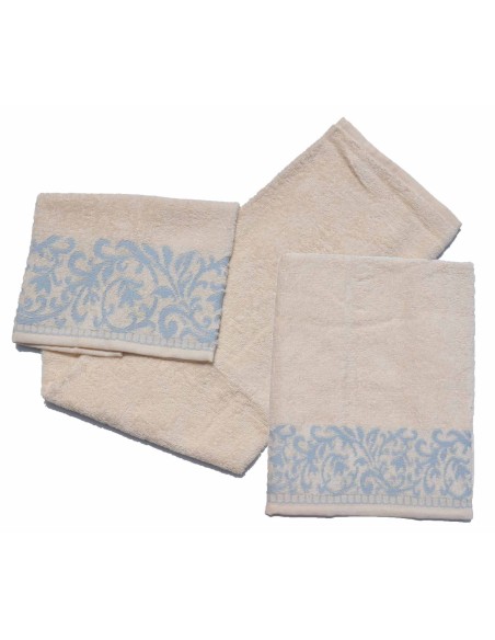 Par de lisa de algodón que Terry toallas