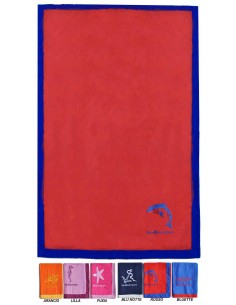 Toalla de playa bordada de color sólido mediterránea 90 x 170 cm