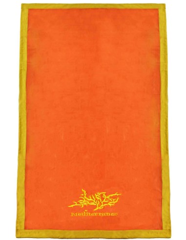 Toalla de playa bordada de color sólido mediterránea 90 x 170 cm