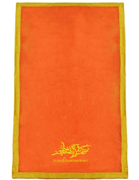 Mediterraneo Solide bestickte Strand Handtuch 90 x 170 cm