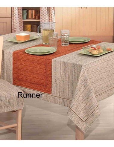 Corredor de manteles jacquard mezcla 45 x 130 cm.