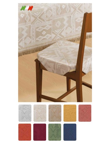 Mexico Housse pour chaise avec coussin 40 x 40 cm nageoires
