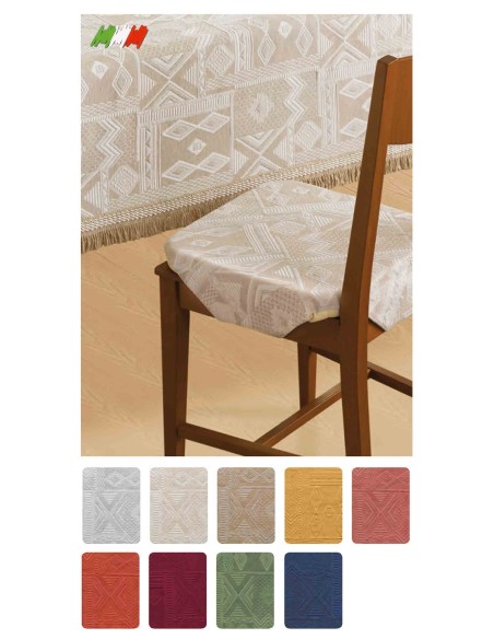 Mexico Housse pour chaise avec coussin 40 x 40 cm nageoires