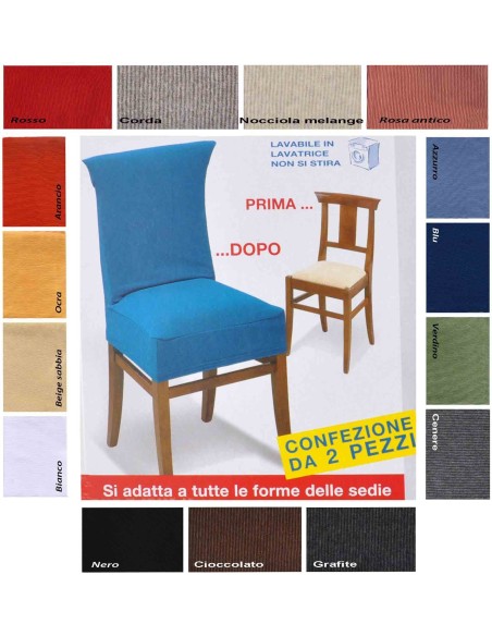 New York Paire de housse chaise universelle