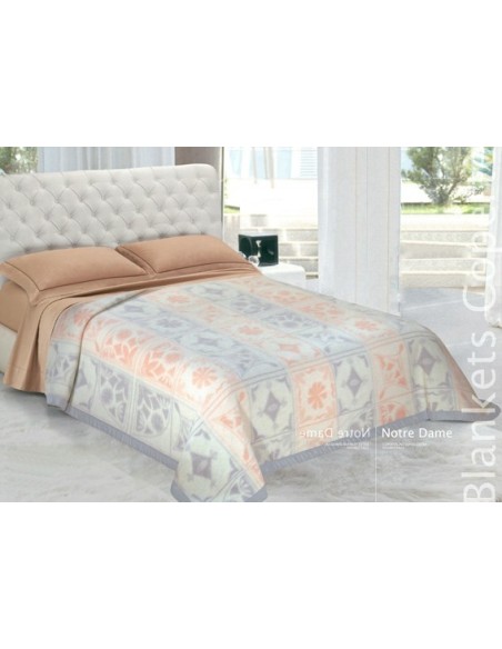 Notre Dame Wolle Mischung Decke Maxi 230 x 270 cm.