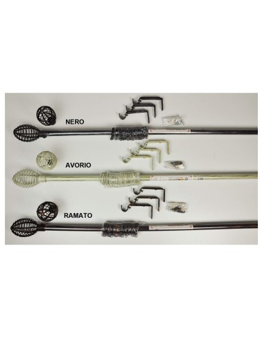 Palo oval extensible para tienda 160 a 300 cm