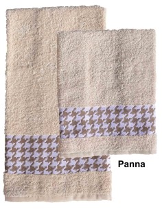 Pied de poule coppia di asciugamani 2