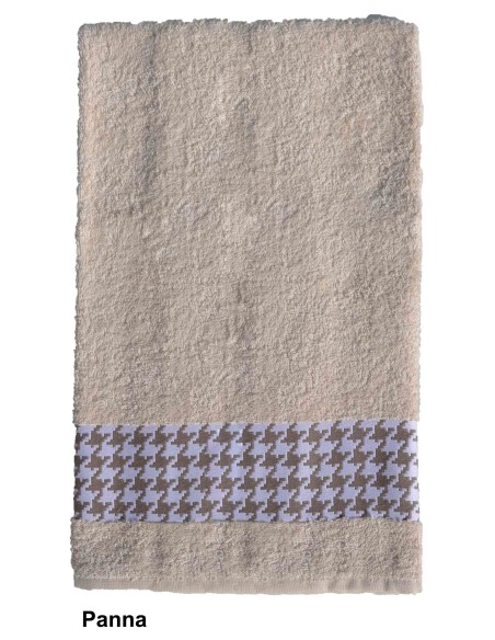 Pied de poule serviette de bain 100 x 150 cm