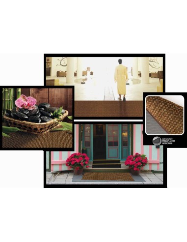 Rattan tappeto cucina largo 50 cm.