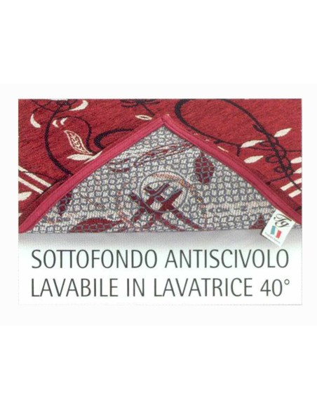 Retro' tappeto corsia ciniglia piazzato 65x150 cm.