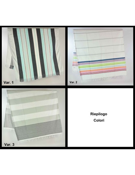 Righe fouta telo mare 90x160 cm.