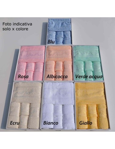 Rose set 5 pz asciugamani coordinati