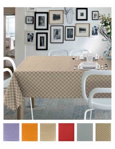 Simply tovaglia jacquard antimacchia 140x300 cm.