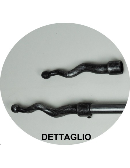 Serpiente de palo extensible para tienda de 120 a 210 cm