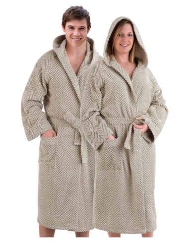 Spike Terry Bademantel aus Baumwolle