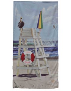 Lifeguard summer Beachtowel Mikrofaser