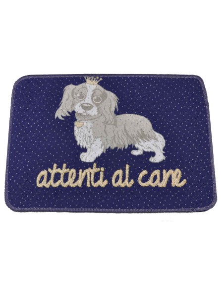 ATTENTI al CANE Tapis velours tapis 40 x 60 cm