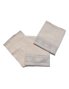 Tirolo paire de serviettes de ratine de coton