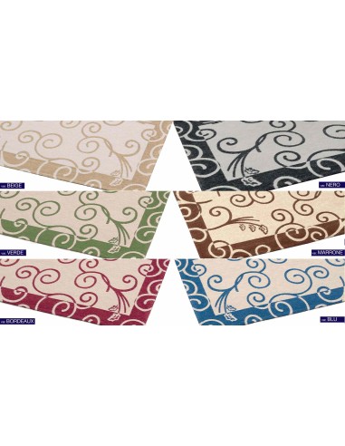 Parcela multi chenille de alfombra del telar jacquar deformación RIZOS y cm 100 x 150