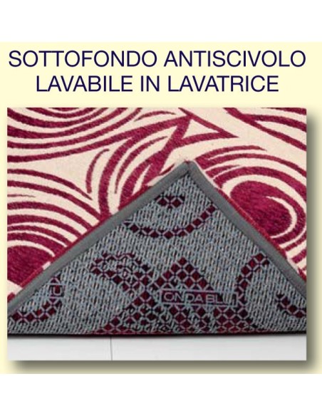 Riccioli tapis polyvalent de 100 x 150 cm  Jacquard chenille