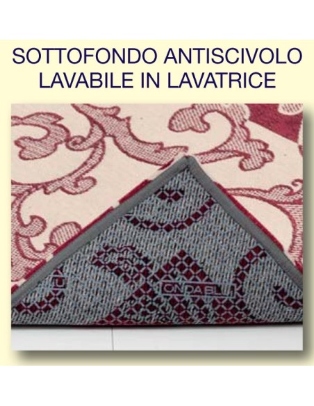 Parcela y chenille Jacquard deformación ROCOCO ' alfombra multiusos cm 100 x 150