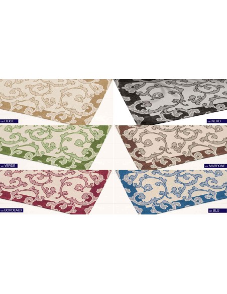 ROCOCO'' Teppich 100 x 150 cm Chenille Jacquard