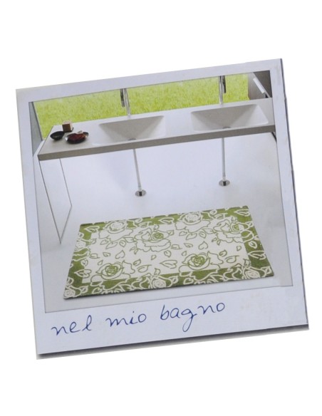 Tapis ROSE polyvalent chenille Jacquard 100 x 150 cm