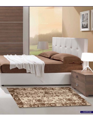 ROSE Teppich Chenille Jacquard 100 x 150 cm