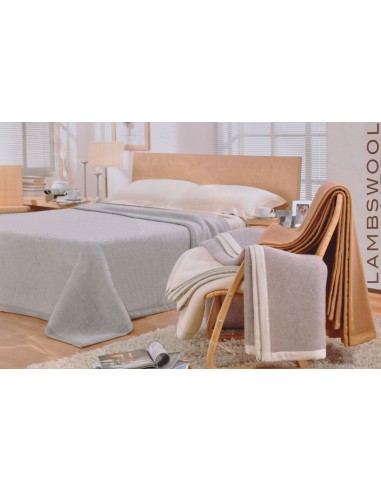 Vello d'oro Lambswool coperta matrimoniale cm 210x250