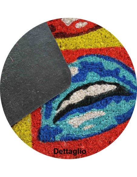 POP ART Kokos Fußmatte cm 45 X 75