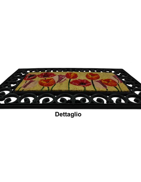 Felpudo coco y goma intercambiable cm 45 X 75 DUPLO