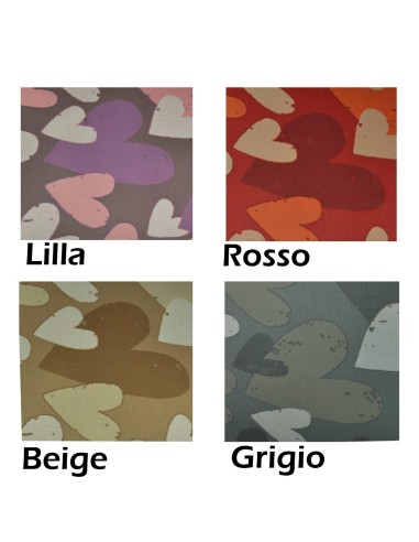 Cuori Liscio alfombra de cocina ancho 50 cm.